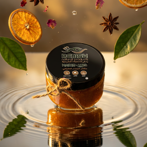 "حرير" مقشر البرتقال الطبيعي للجسم