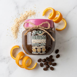 "حرير" مقشر البن الطبيعي للجسم